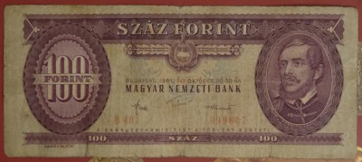 100 forint 1981, Ungaria foto