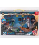Set Pirat Mare pentru Copii cu Nava, Figuri, Accesorii - Plastic Netoxic, Peste 3 Ani