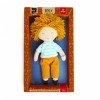 Papusa Textil Baietel Mylo Svoora, 20 cm, Baieti/Fete, +3 Ani, Par Blond, Haine Detasabile