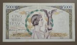5000 franci 1939 Franța bancnotă de mari dimensiuni 230 &times; 125 mm