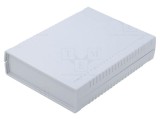 Carcasă cu panou KRADEX, IP54, 136x185x40mm, gri, ABS
