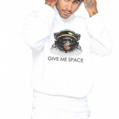 Hanorac Barbati Alb - Give me space - M