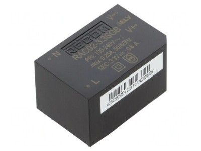 Convertor AC/DC 2W 3,3V 500mA PCB 3000V foto