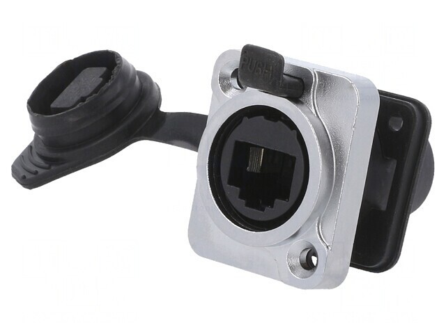 Adaptor DUALSLIM Cat 5e Ecranat 8p8c 19x24mm