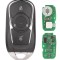 Cheie auto Completa Programabila, Techstar, cu 3 Butoane HYQ4EA 433.92 MHz Telecomanda Smart cu Cip ID46 pentru Opel Astra K Insignia, Lama neprelucra
