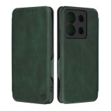 Husa tip carte pentru xiaomi redmi note 13 pro / poco x6 pro, techsuit, inchidere magnetica, green