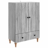 vidaXL Bufet cu sertar Sonoma gri 66 x 34,5 x 95 cm Lemn prelucrat 894211