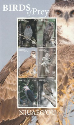 Niuafo&amp;#039;ou 2018-Fauna,Pasari de prada,bloc 6 valori dantelate,MNH,Bl.83 foto