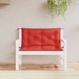 Perne Banca Gradina 2 buc Rosu 100x50x7cm Oxford Poliester Exterior Rezistenta Apa