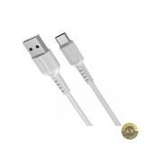 Cablu Date si Incarcare USB-A - USB-C Borofone BX16 18W 1m Alb
