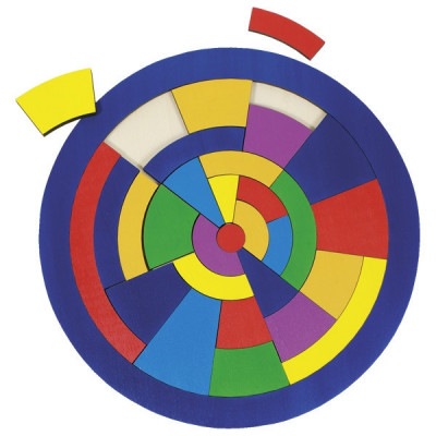 Puzzle circular Combinatii de culori foto