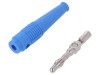 Mufă Banană 4mm Albastră 32A 69mm