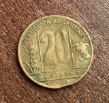C50 - Moneda foarte veche - Argentina - 20 centavos - 1949