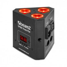 Beamz TP 36 Truss Par, reflector uplight, 3 x 4 W 4 in 1 LED, RGB-UV, LED display foto