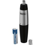 Trimmer pentru nas si urechi Wahl 05642-135, 1 capat de taiere, baterie AA, negru-argintiu