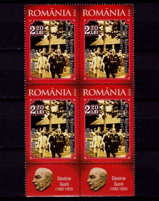 RO 2006 LP1721 &amp;quot;Muzeul Satului Dimitrie Gusti/Regele Carol II&amp;quot;,bloc 4+2 tabs,MNH foto