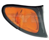 Semnalizator fata stanga BMW Seria 3 E46 Sedan Touring 202003, carcasa neagra, lentila galbena, cu suport bec, ECE, OE 63136910979 63137165847