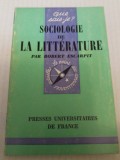 Sociologie de la litterature - Robert Escarpit