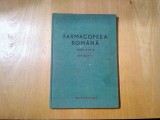 FARMACOPEEA ROMANA - Editia a VIII -a - Supliment 1970 - Medicala, 1970, 71 p., Alta editura