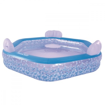 Piscină gonflabilă hexagonală pentru copii 223 x 211 x 58 cm foto