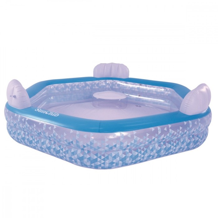 Piscină gonflabilă hexagonală pentru copii 223 x 211 x 58 cm