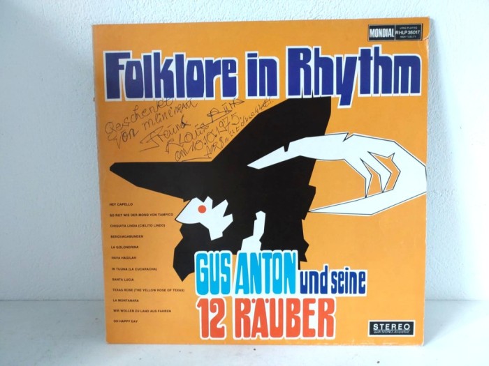 Gus Anton Und Seine 12 R&auml;uber &ndash; Folklore In Rhythm, disc vinil - Folk, World, &amp; Country, Germania 1971