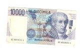 Bancnota Italia 10000 lire 3 septembrie 1984, semnaturi Ciampi si Speziali, circulata, stare buna