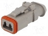 Conector auto, DT, 2 pini, DEUTSCH - DT06-2S-E008 foto