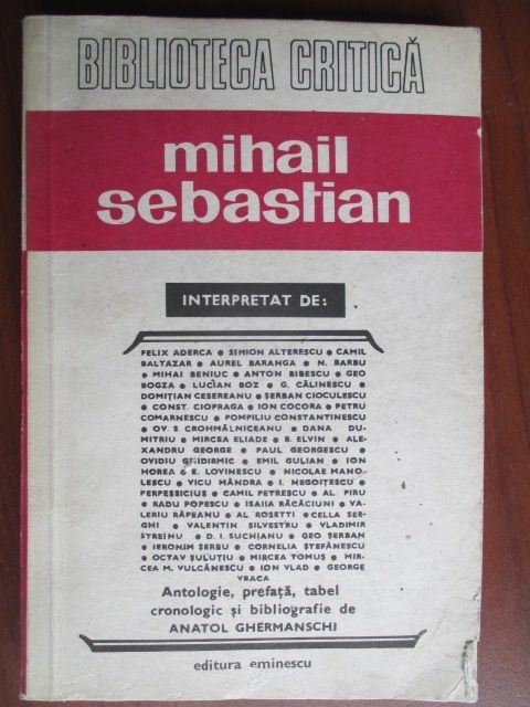 mihail sebastian interpretat de: