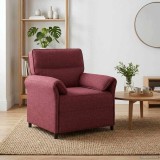 vidaXL Canapea 100% poliester, cadru din metal, MDF, placaj 42033872