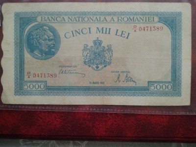 5000 lei 1945-20 mart.-s...1389-circ foto