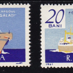 ROMANIA 1961 LP 517 MARINA VALOAREA 20 BANI EROARE CULOARE LIPSA CULOARE MNH