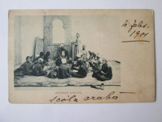 Carte postala Egipt:?coala araba 1901 foto