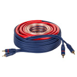 Kit cabluri pentru montaj auto, Kruger and Matz KM0011, cabluri alimentare 4 AWG, de masa 4 AWG, difuzor 12 AWG, 2x RCA, comanda 18 AWG, siguranta 60A