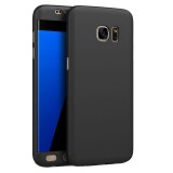Husa FullBody MyStyle Black pentru Samsung Galaxy S7 Edge , acoperire completa 360 grade cu folie de protectie