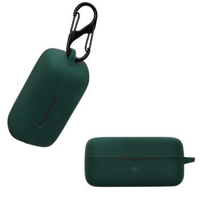 Husa Casti Kwmobile pentru EarFun Free Pro 3, Verde inchis, Silicon, KWM0000258A002C foto
