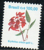 C397 - Brazilia 1990 - Flora,neuzat,perfecta stare, Nestampilat