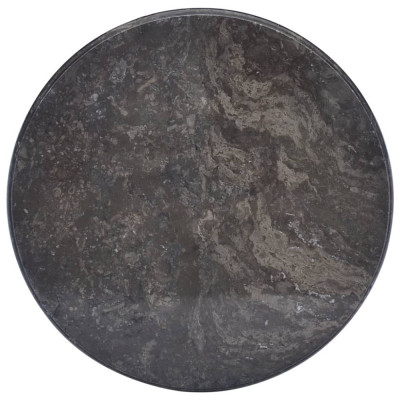 vidaXL Blat de masă, negru, &amp;Oslash;50x2,5 cm, marmură foto