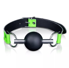 Calus cu Bila Glow in the Dark, Verde Neon/Negru foto