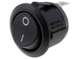 Buton Rocker SPST ON-OFF 10A 250VAC Negru