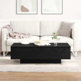 VidaXL Măsuță de cafea, stejar negru, 100x30x36,5 cm, lemn prelucrat