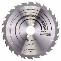 Bosch Panza ferastrau circular Speedline Wood, 190X30x2.4mm, 24T ProAdvanced PowerfulTools
