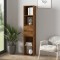 Gossi biblioteca, stejar fumuriu, 36x30x171 cm, lemn prelucrat