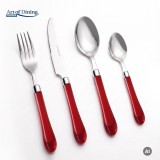 SET TACAMURI 24 PIESE, ALMA ROSU