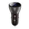 Incarcator pentru Masina, 2x Type-C, Dual Fast Charging, 60W, Display Digital LED - Acefast (B10) - Black