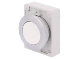 Comutator Acționat Prin Apăsare 30mm Alb