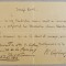 Scrisoare scrisa si semnata de George Cosbuc 1912