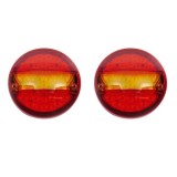 2 x Led Hamburger Diametru 14cm Lumini Lampa Spate Pentru Camion Caravana 24v