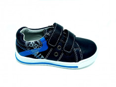 Pantofi sport , piele, talonet, bleumarin, 25-30 foto