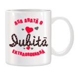 Cana alba personalizata Asa arata o iubita extraordinara, INOVATIX&reg;. 330ml
